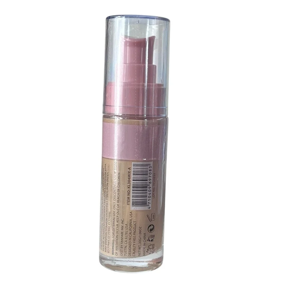 Amuse Faultless Full Coverage Foundation KL304A-4 Cruelty Free 1.06 oz